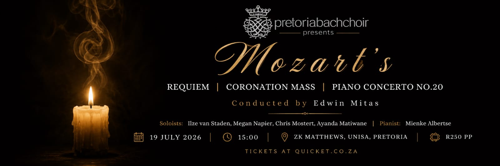 Advert for the 2026 Mozart Concert